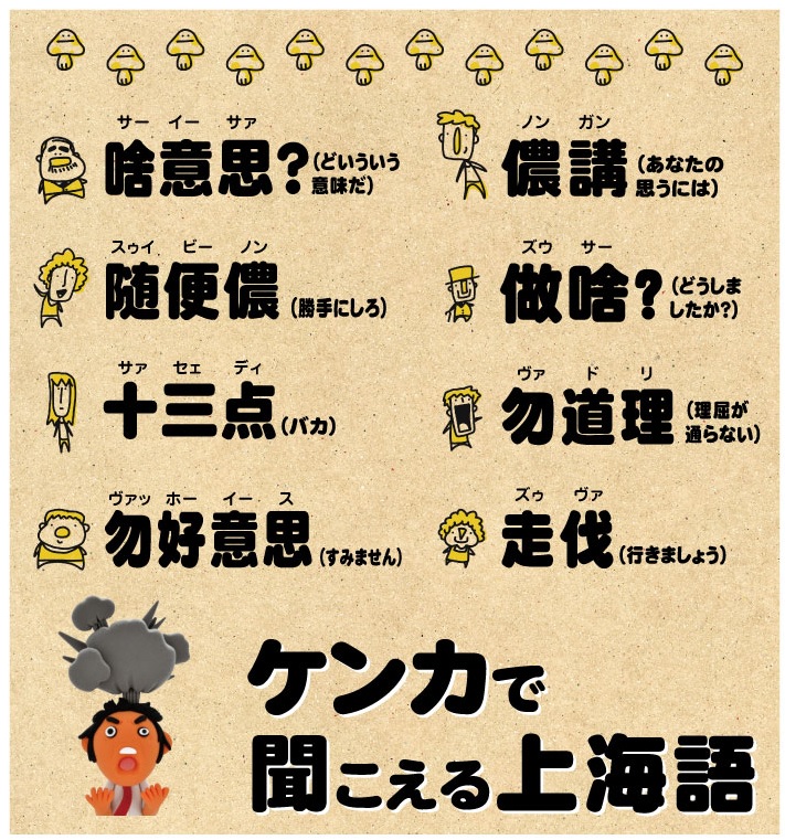 もれ聞き上海語講座 | 中国・上海日本語フリーペーパー『上海