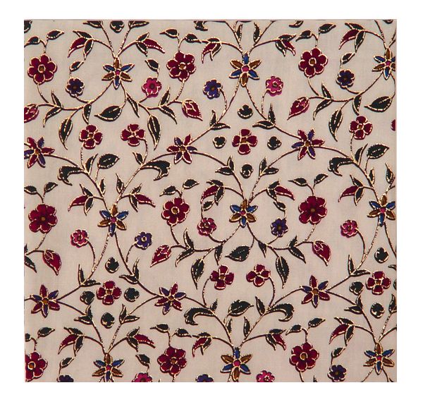 古渡更紗 笹蔓手金更紗 小帛紗 | 鈴木時代裂研究所