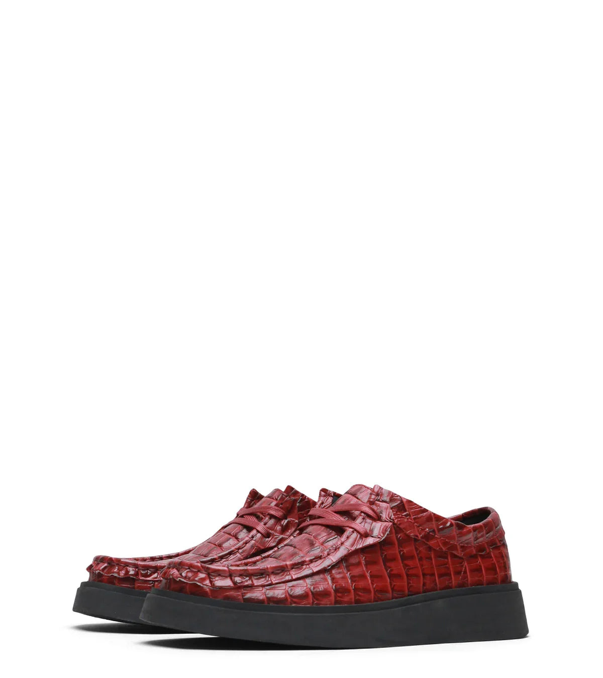 Clarks x Martine Rose Women's Cur Torview Burgundy Leather