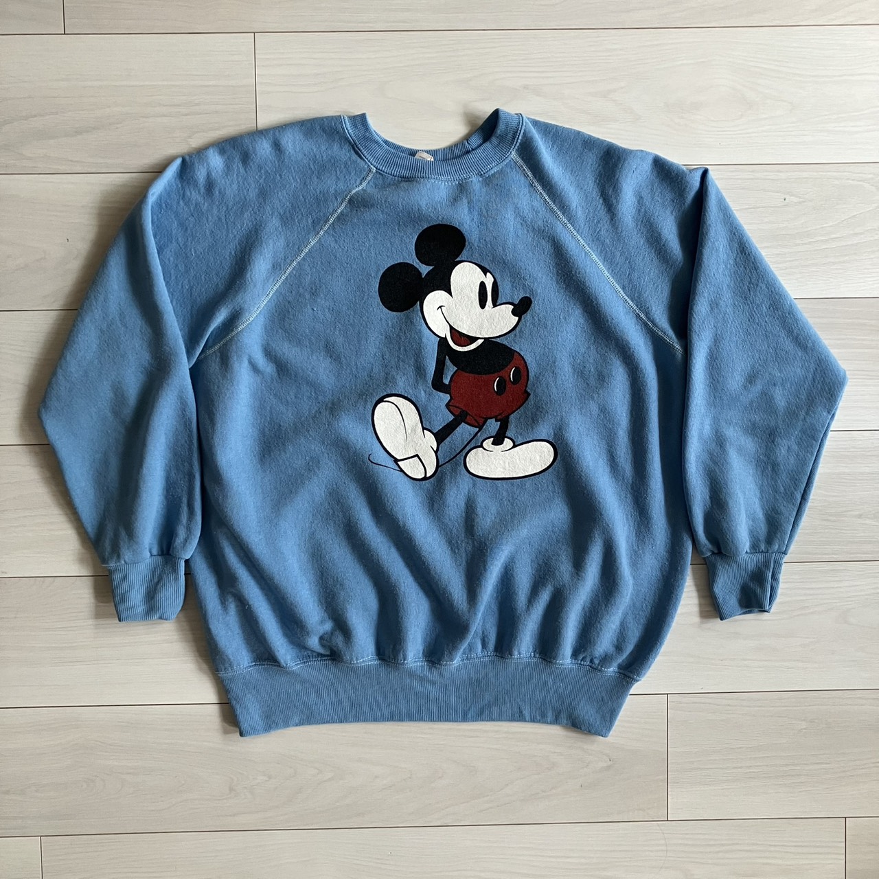 マイケル・ジャクソンも着ていた】白足ミッキーマウスの古着スウェット