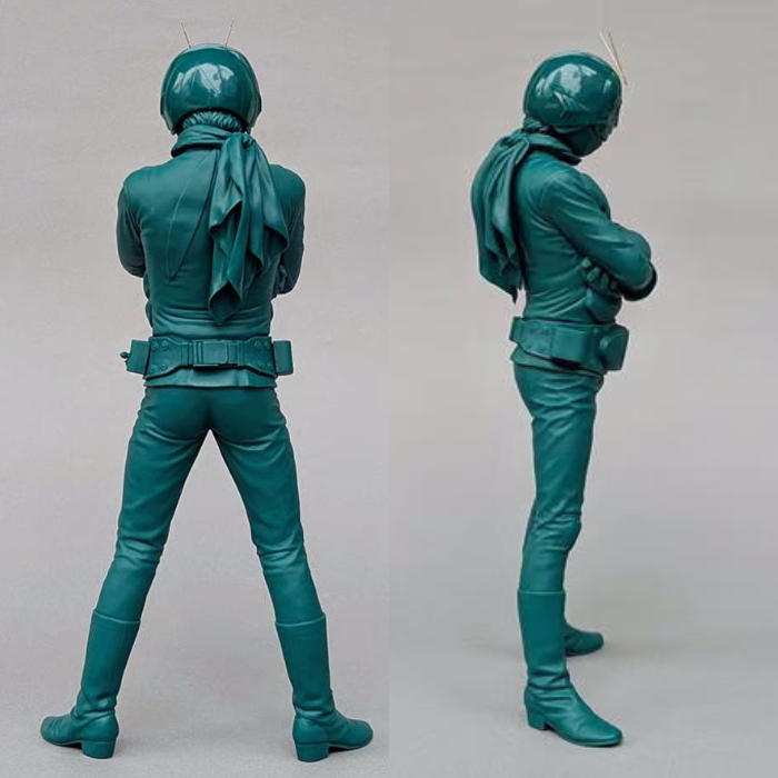 ビリケン商会の「仮面ライダー(青緑色)」またまた復活！ これがラスト