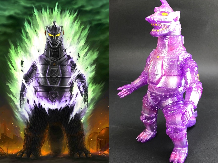 マルサンの「ゴジラ」怪獣新作が「GODZILLA 3ILLUSTRATORS' GICLLE」に