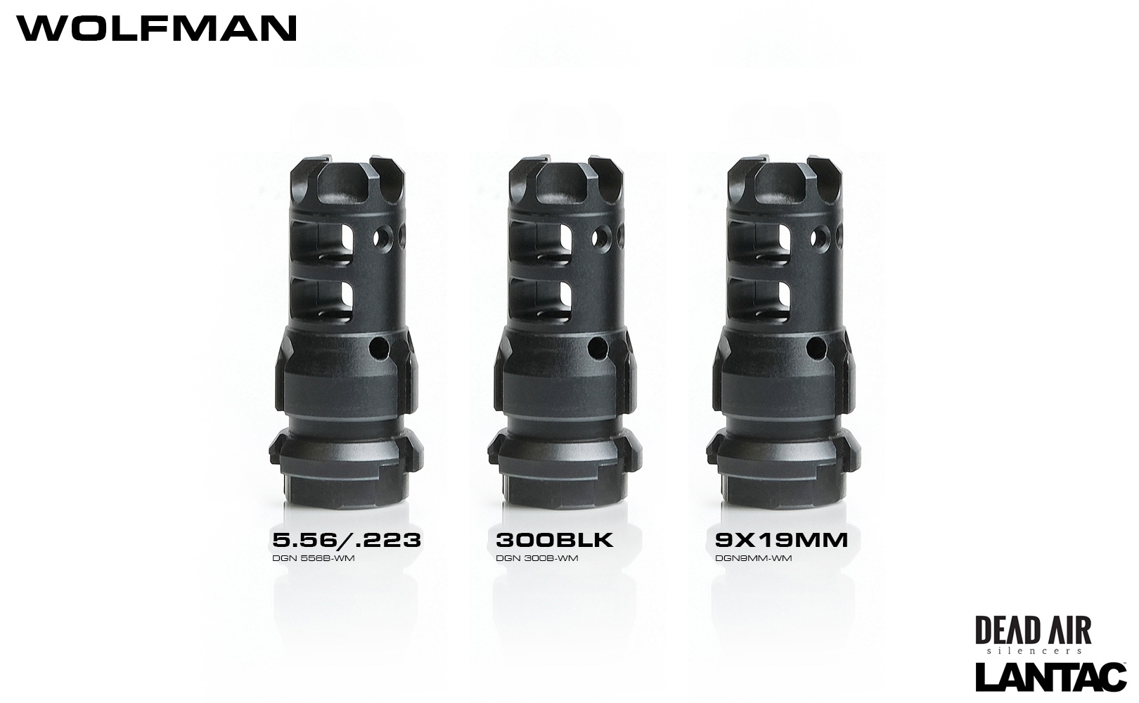Lantac Dragon Muzzle Brakes for the Wolfman Suppressor Feature