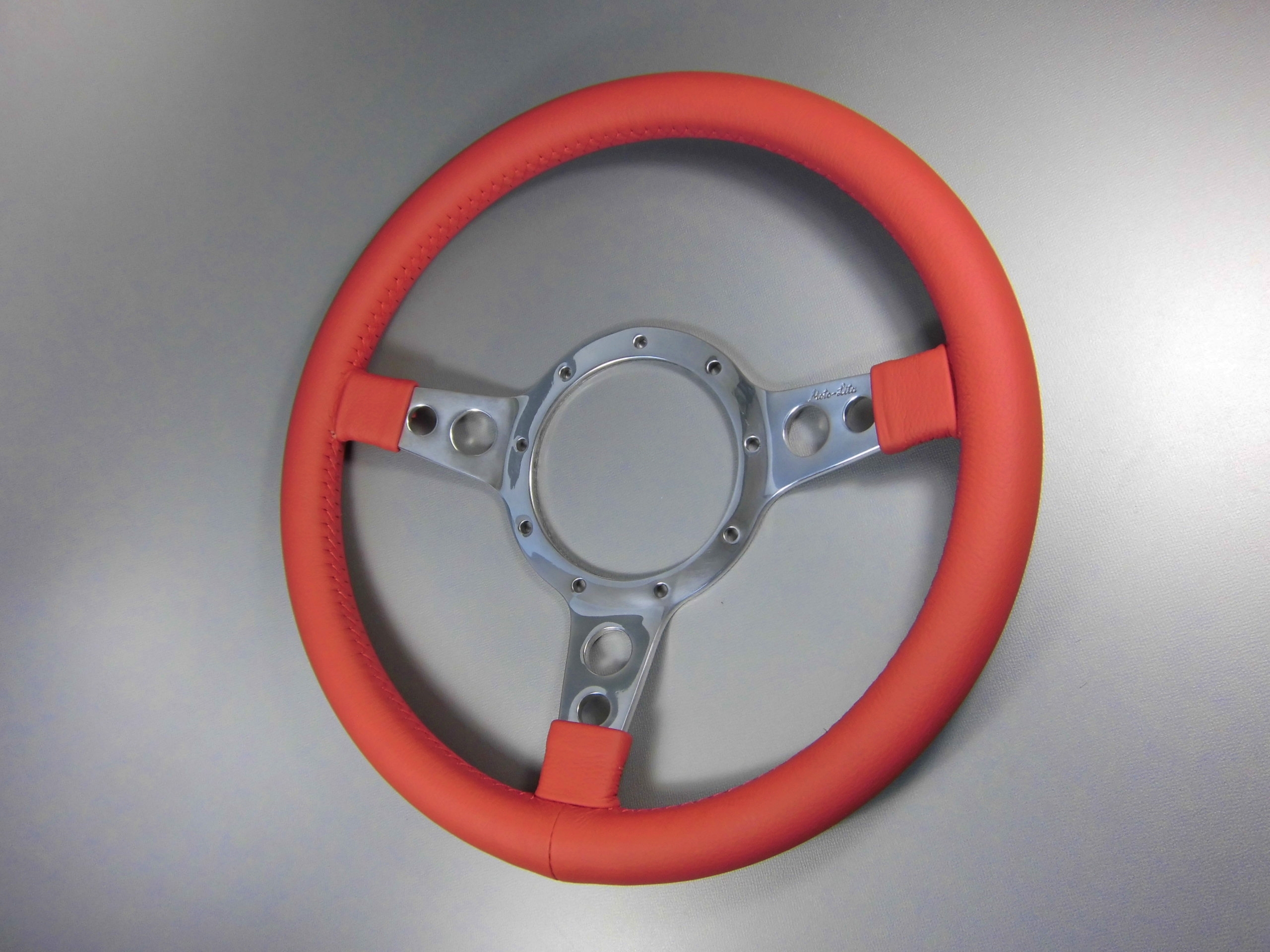 モトリタ レッドレザー ステアリング（12”ディッシュ） | ローバーミニ