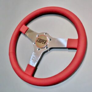 モトリタ レーシング ステアリング 12″（レッドレザー/クーパー