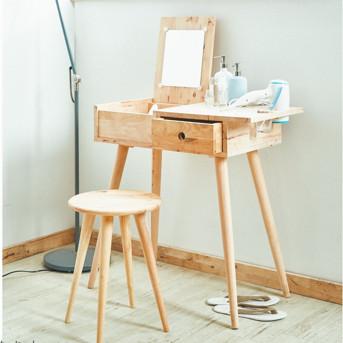 ドレッサー＆スツールセット デスク 無垢材使用 | NATURAL SIGNATURE