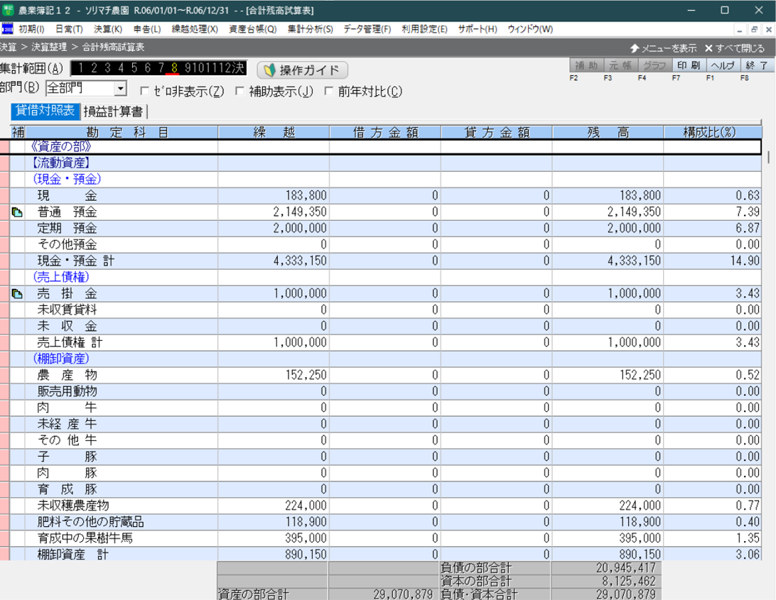 集計・決算｜農業簿記12｜改正電子帳簿保存法・インボイス制度対応の