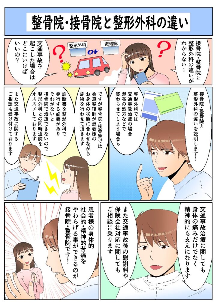 交通事故でお悩みならソリーゾ整骨院・整体院