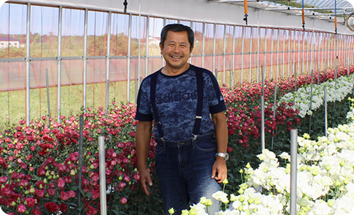 高い評価を受けるトルコギキョウを栽培。浪江町を「花のまち」に