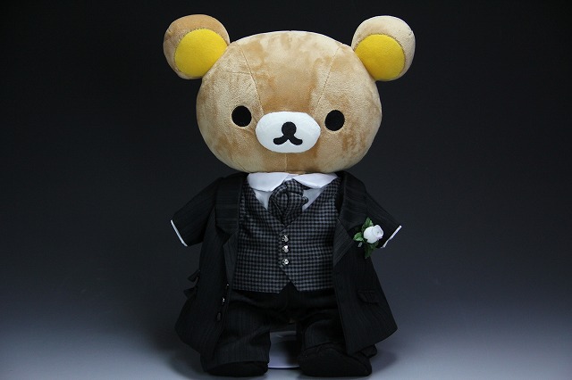 リラックマとコリラックマのウェルカムドール、フリルとレースが豪華な