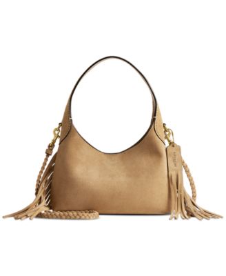 COACH Brooklyn Fringe Suede Shoulder Bag 23 - Macy's
