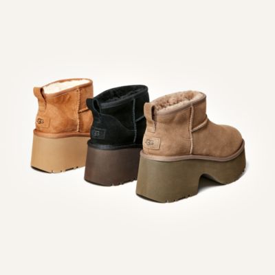 UGG® Women's Classic Ultra Mini New Heights Boots - Macy's