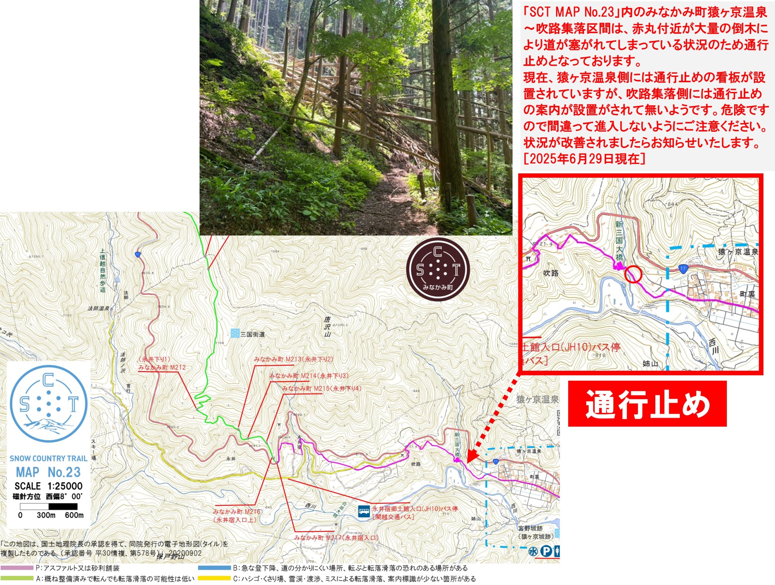 スノーカントリートレイルのコース状況について【2025年6月29日現在