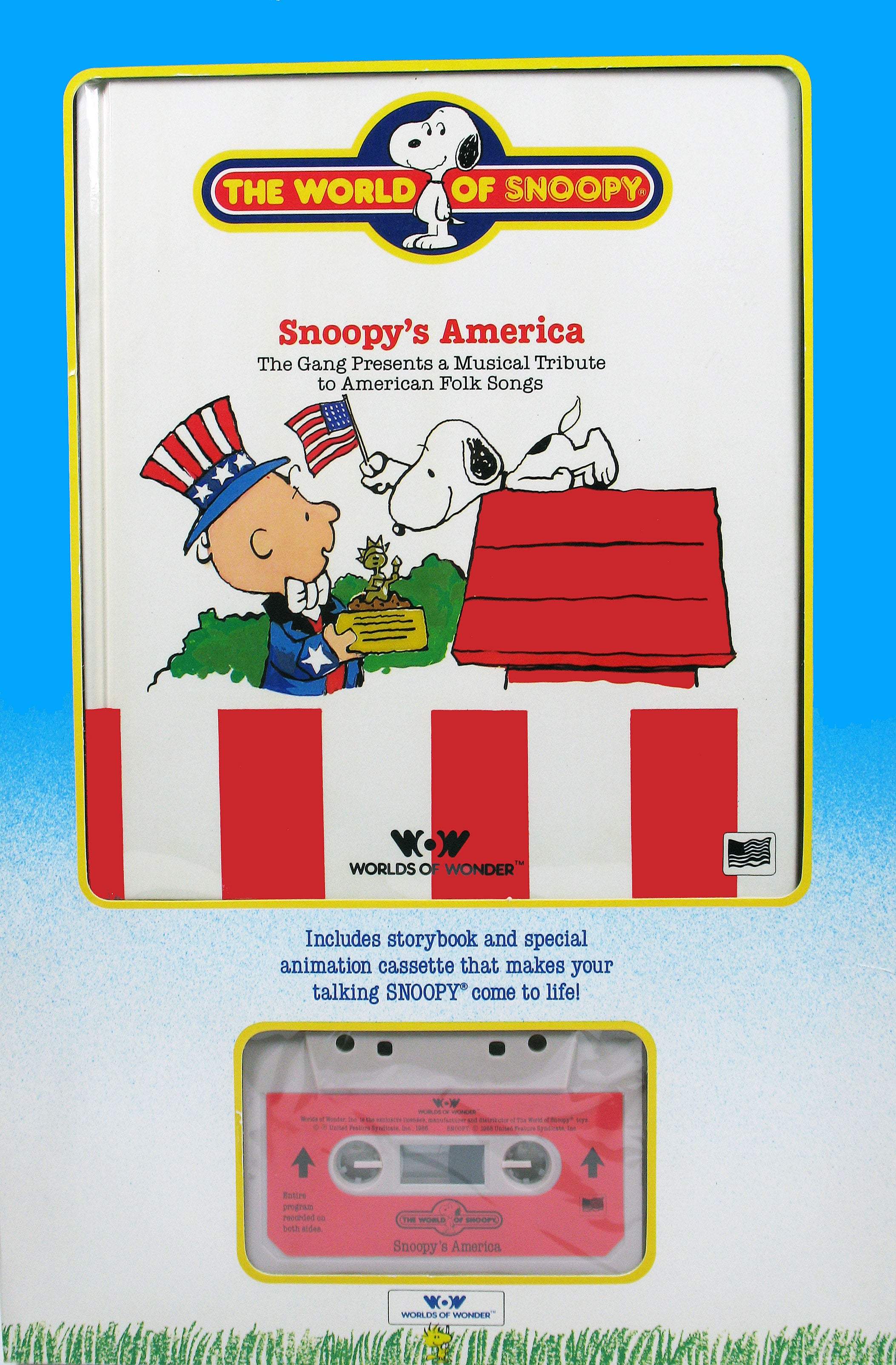 Worlds Of Wonder Snoopy Book And Tape Set - Snoopy's America