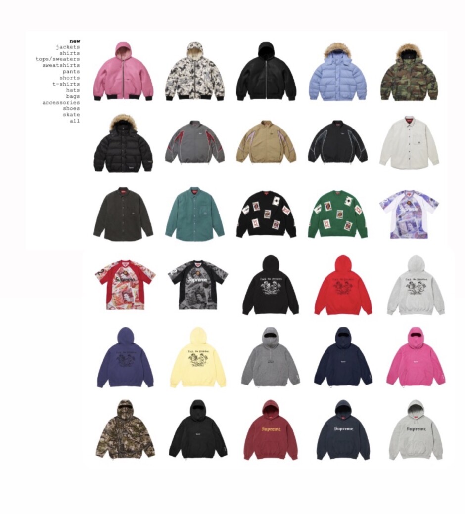 SUPREME WEEK14 国内11月29日発売予定 国内販売価格 – SNEAKER HACK