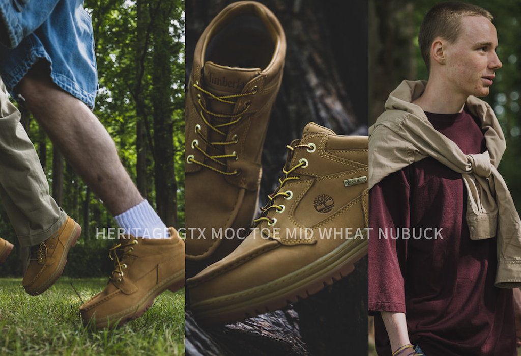 BEAMS x Timberland Hertiage GORE-TEX Moc Toe Middle Wheat Nubuck