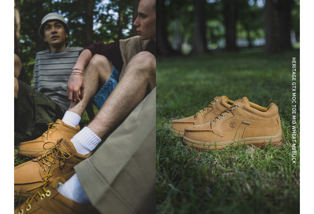 BEAMS x Timberland Hertiage GORE-TEX Moc Toe Middle Wheat Nubuck
