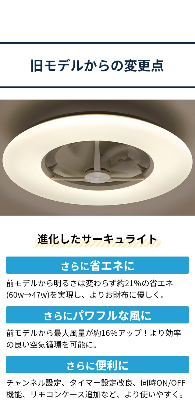 サーキュライト 【選べる豪華特典】 シーリングファン シーリング