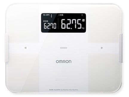 オムロン【OMRON】体重体組成計 カラダスキャン ホワイト HBF-255T-W