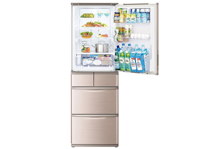 シャープ SHARP 冷蔵庫 ブライトブラウン 412L 幅60cm プラズマ