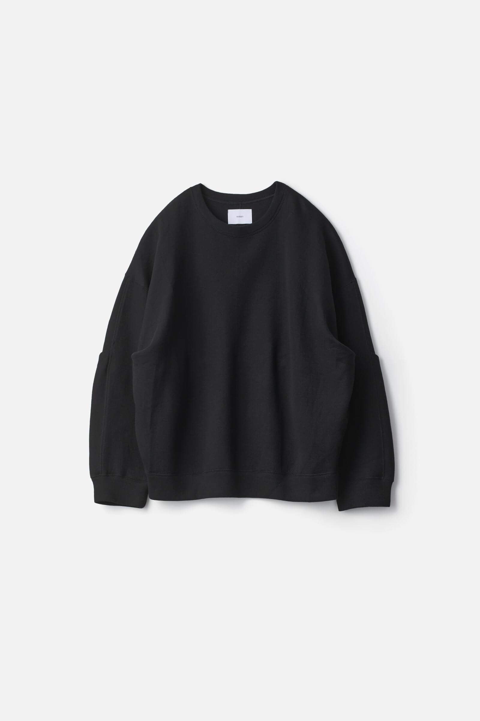 COTTON DOUBLE KNIT TUCKED CREW NECK LS – ssstein