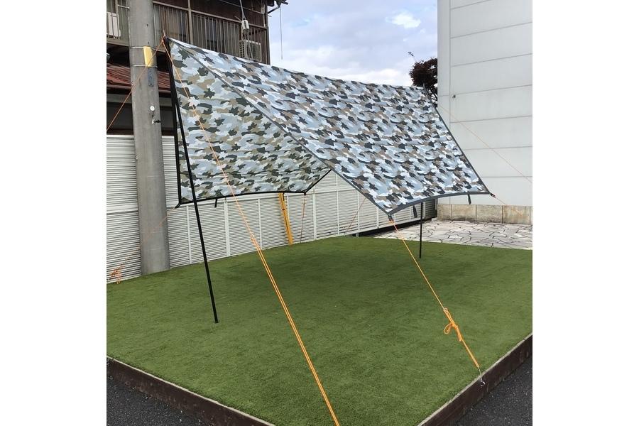 LOGOS(ロゴス)のカモフラ柄のベーシックドーム・PLR XL&ツーリング