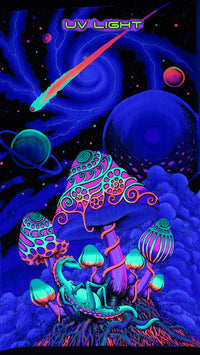 UV Wallhanging : Cosmic Shrooms – Space Tribe
