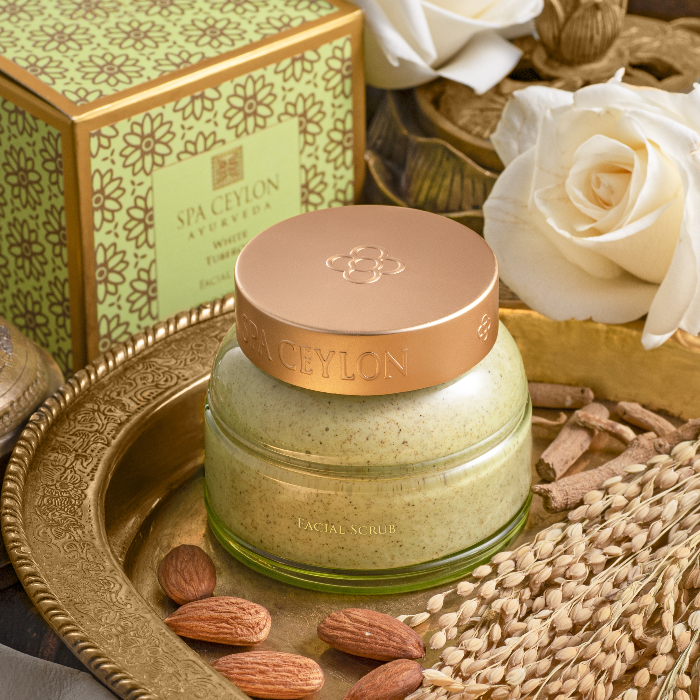 ホワイト チュベローズ フェイシャル スクラブ 100g / スパセイロン