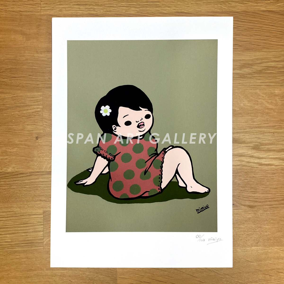 Span Art Gallery / 【直筆サイン・エディション入】友沢ミミヨ 額付き