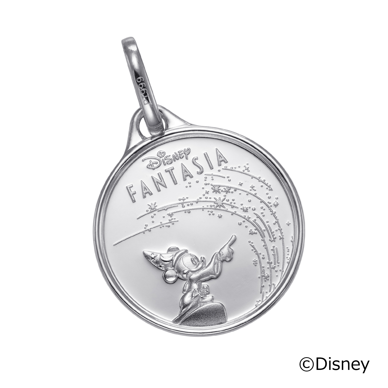 Pt999 純プラチナ メダル ペンダント ディズニー ミッキーマウス