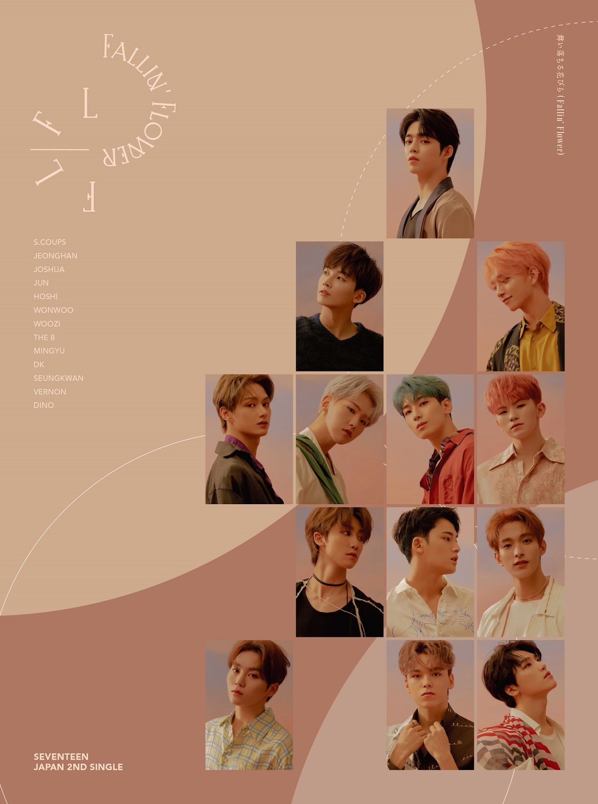 SEVENTEEN 美しく舞う花びらの中に立つ「舞い落ちる花びら（Fallin