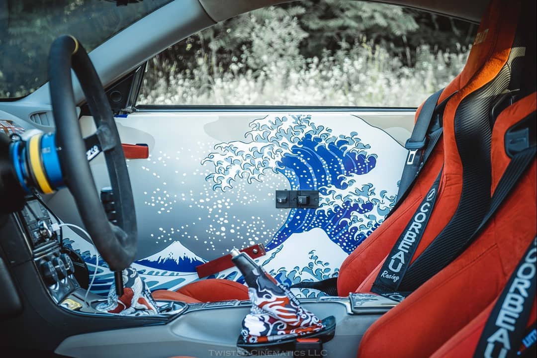 Great Wave off Kanagawa Door Card Vinyl Design – Spinnywhoosh Graphics