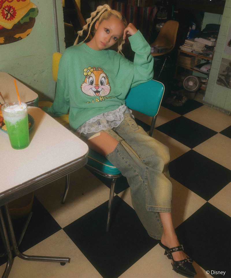 Disney/ディズニー/クラリス】サテン刺しゅうニット｜4GEEKs by