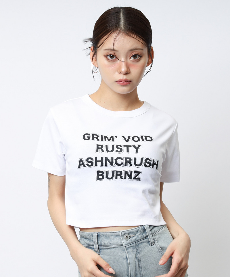 ラインストーンロゴミニTシャツ｜SPIRALGIRL スパイラルガール 商品
