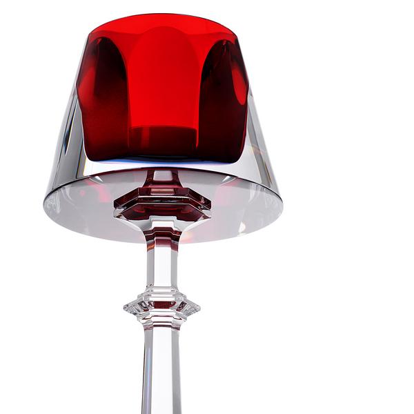 Baccarat Harcourt My Fire candlestick, red | artedona.