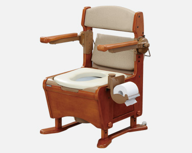 家具調トイレ座楽アウポットひじ掛けはね上げ(生産終了)｜排泄用品