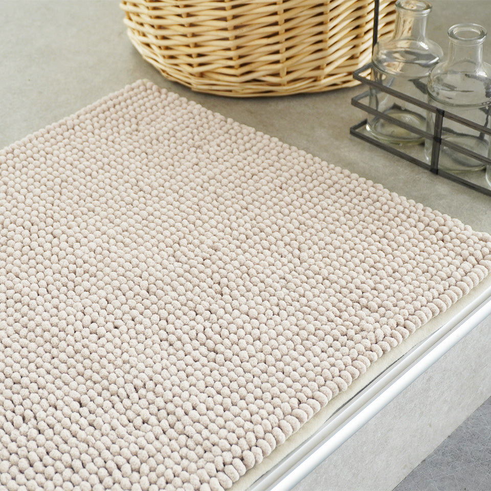 人気商品｜吸水性抜群で滑り止め付｜ルル バスマット