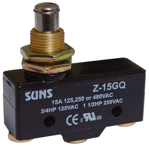 SUNS International Z-15GD Plunger 15A Micro Switch – Industrial Direct
