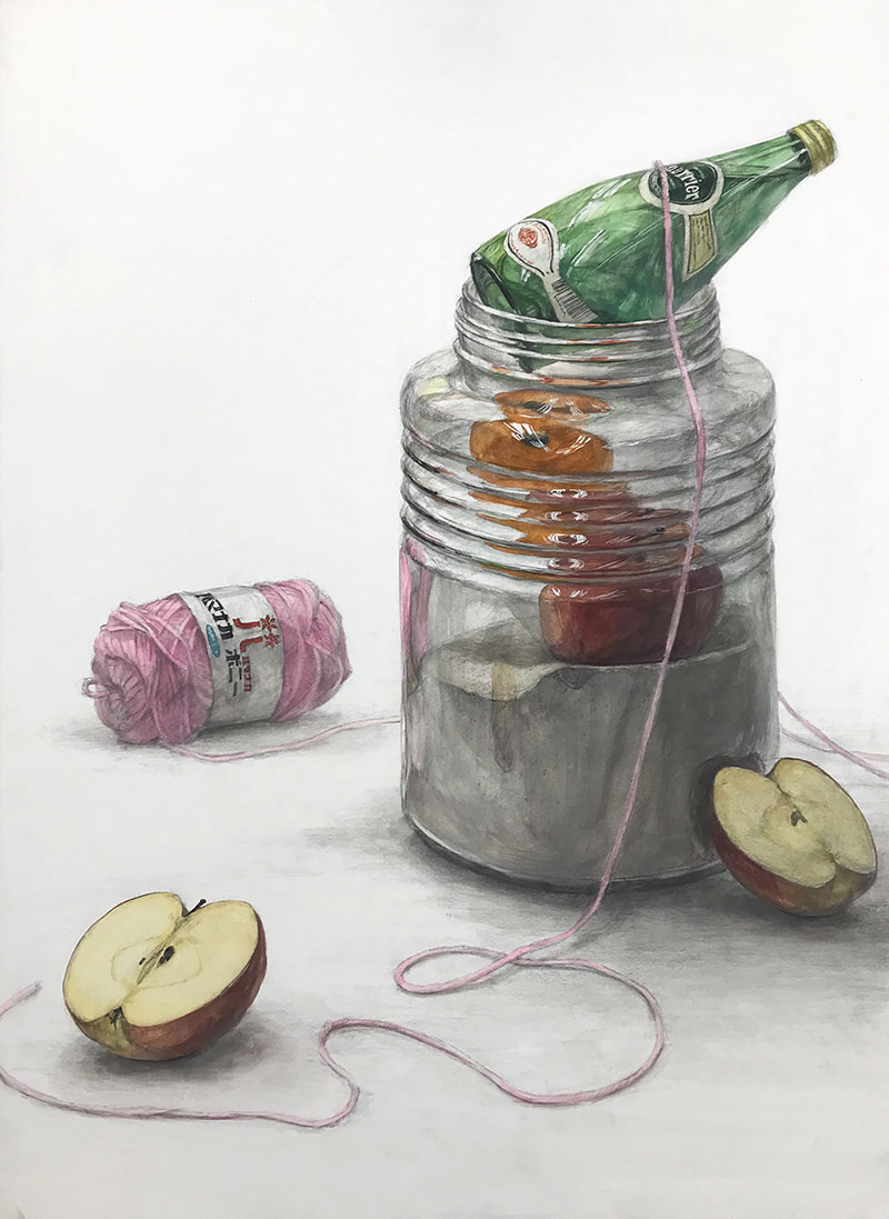 基礎科 日本画コース 静物着彩＿優秀作品 | すいどーばた美術学院