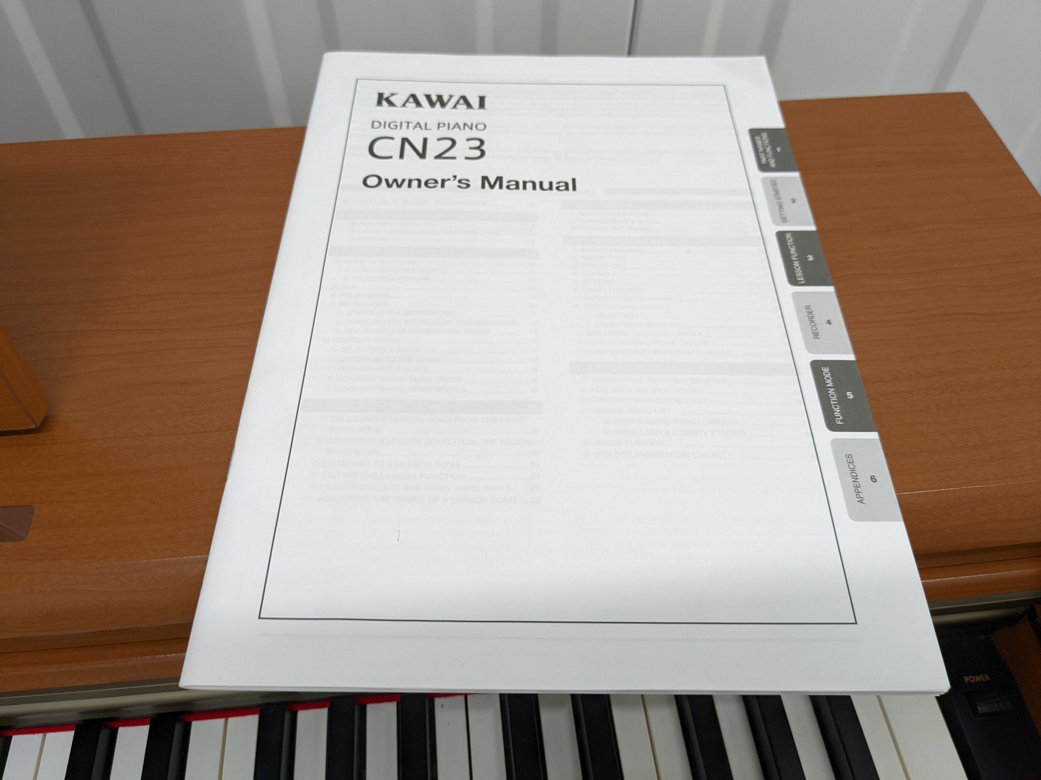 Kawai digital piano CN23 In Cherry With matching stool stock