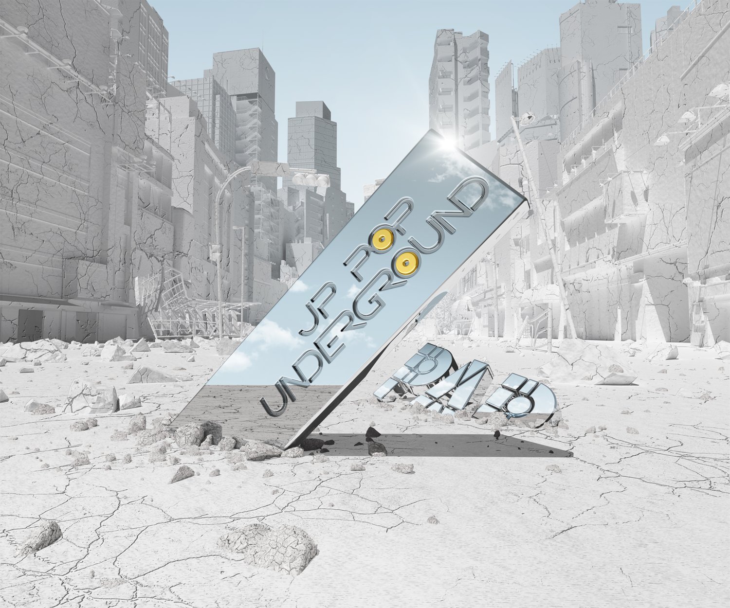 JP POP UNDERGROUND JPU L POSTER サイン入 JP POP UNDERGROUND JPU L