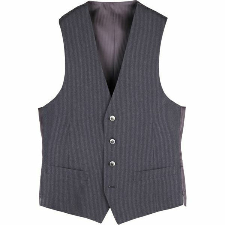 WEB限定/OUTLET】【SLIM TAPERED】ジレ(ベスト)/グレー×シャドー