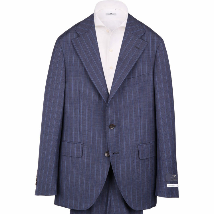 日本製ダブルスーツ× BVLGARI ドット柄シルクタイ クラシック