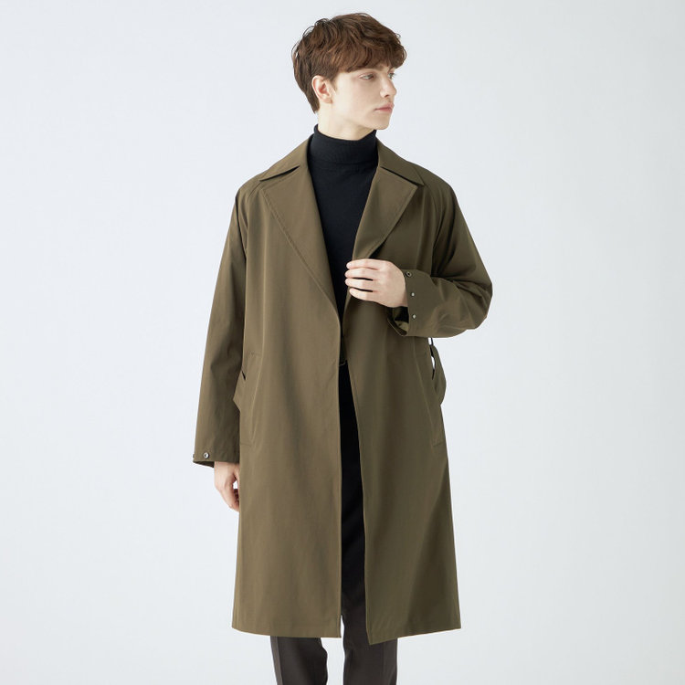 SL】2WAYストレッチタイロッケンコート/オリーブブランチ/WATERPROOF