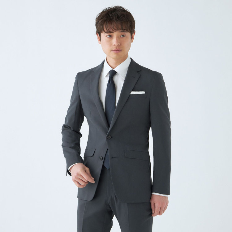 極美品】SOLIDO パッカブルスーツネイビー