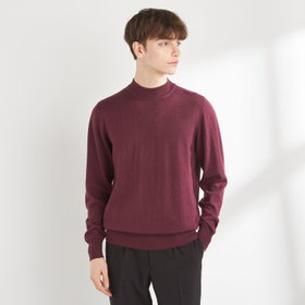 RBC】【秋冬】ウールモックネックニットセーター/オレンジ/ZEGNA