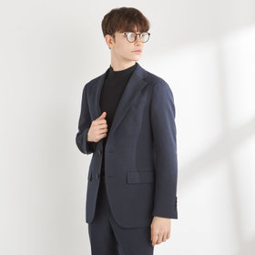 CLASSICO TAPERED】【秋冬】3釦段返りシングルスーツ 2タック/ネイビー