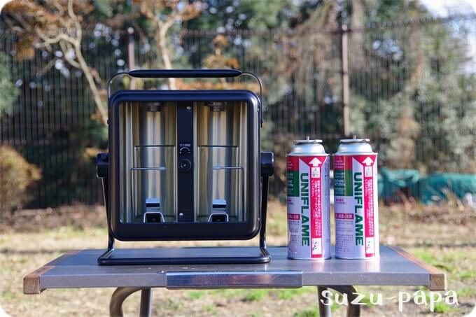 レビュー】便利でお手軽！ユニフレームの「ガスヒーター ワームⅡ」を