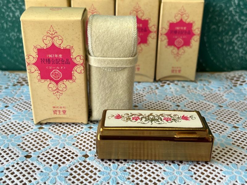 SHISEIDO 資生堂花椿会エメロード記念品 1967年 口紅ケース SZ749
