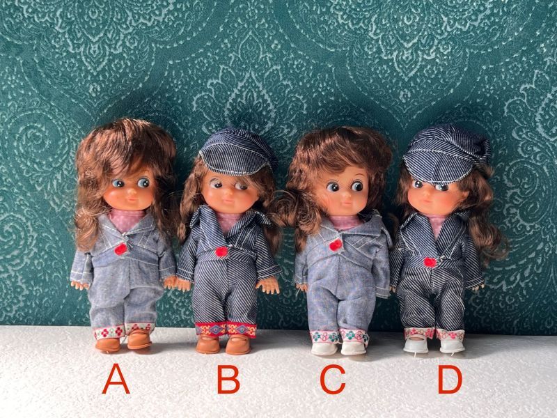 昭和レトロな女の子人形 ソフビ人形 ドール ☆ 各種 OM451